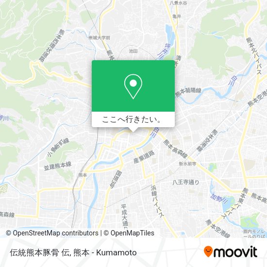 伝統熊本豚骨 伝地図