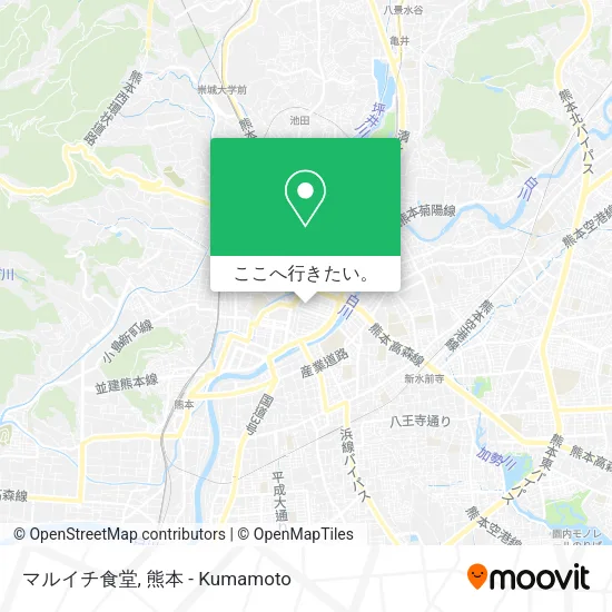 マルイチ食堂地図