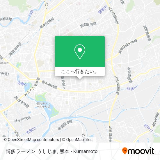 博多ラーメン うしじま地図