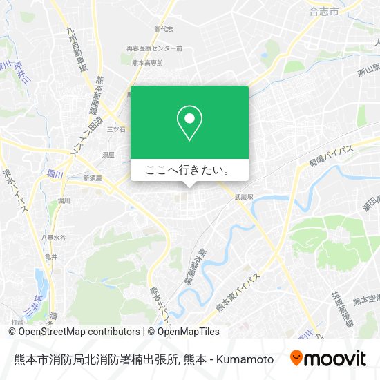 熊本市消防局北消防署楠出張所地図
