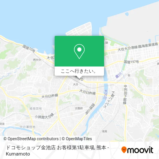 ドコモショップ金池店 お客様第1駐車場地図