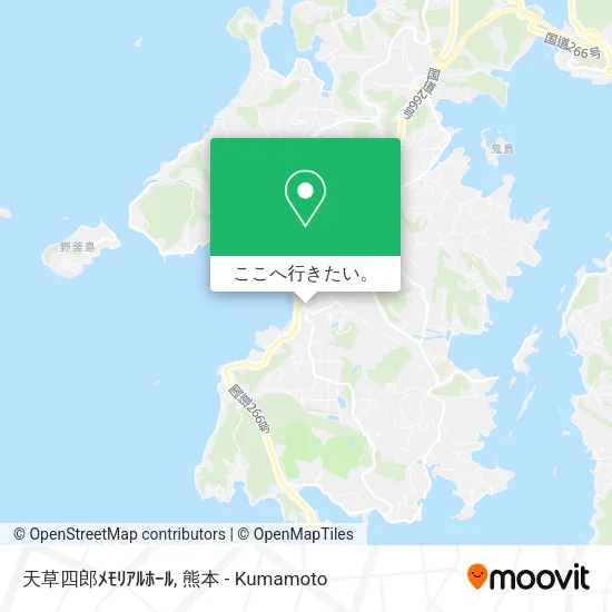 天草四郎ﾒﾓﾘｱﾙﾎｰﾙ地図