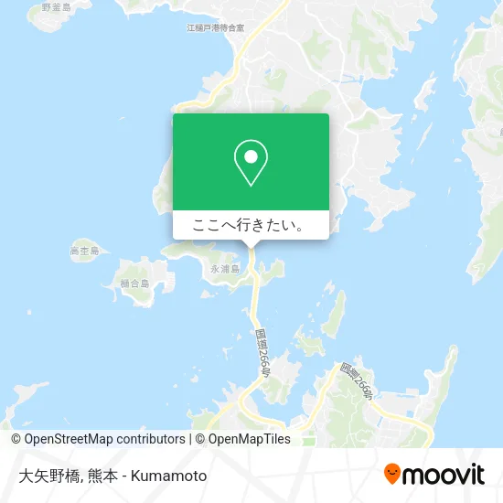 大矢野橋地図