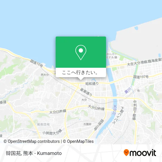 韓国苑地図
