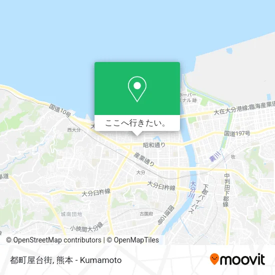 都町屋台街地図