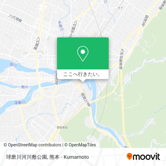 球磨川河川敷公園地図