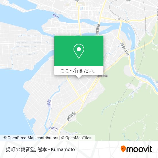 揚町の観音堂地図