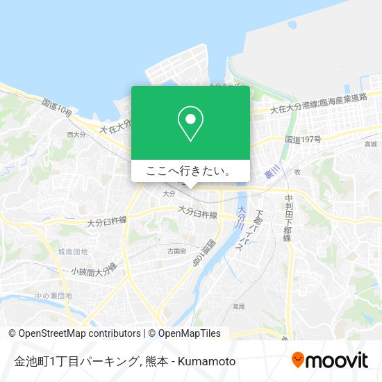 金池町1丁目パーキング地図