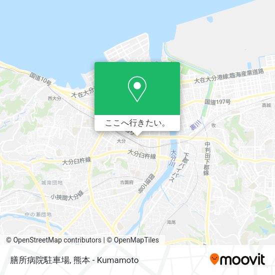 膳所病院駐車場地図