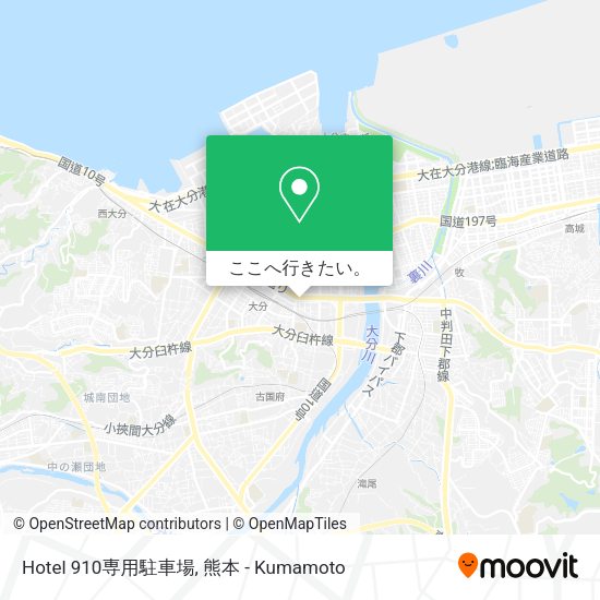 Hotel 910専用駐車場地図