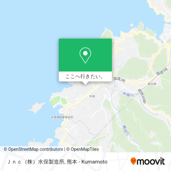 Ｊｎｃ（株）水俣製造所地図