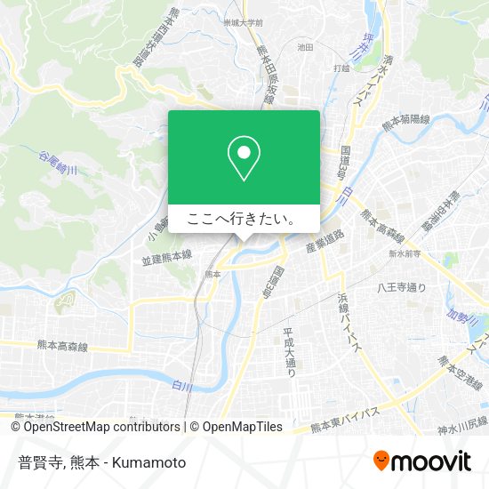普賢寺地図