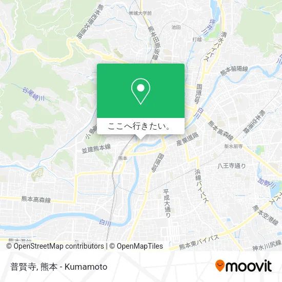 普賢寺地図