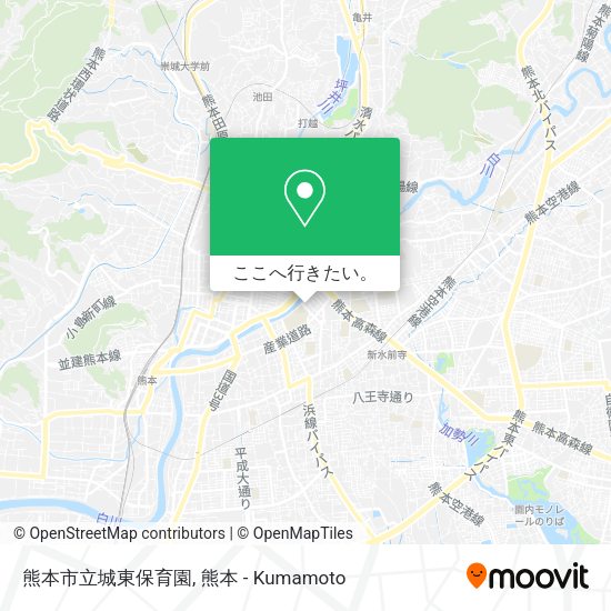 熊本市立城東保育園地図