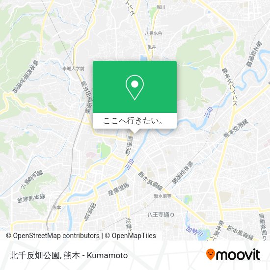 北千反畑公園地図
