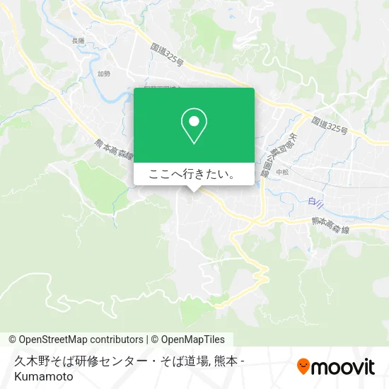 久木野そば研修センター・そば道場地図