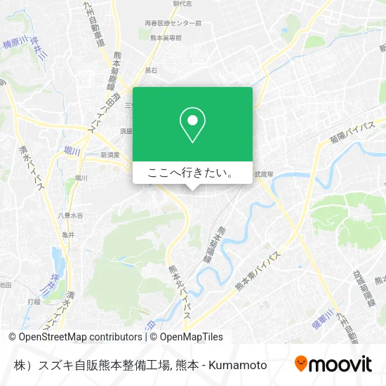 株）スズキ自販熊本整備工場地図
