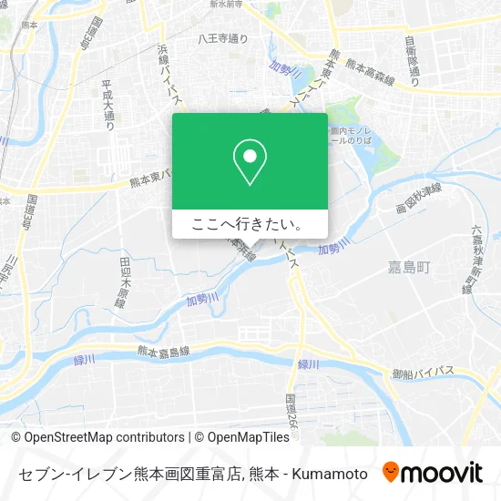 セブン-イレブン熊本画図重富店地図