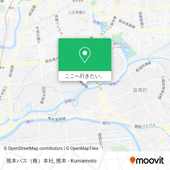 熊本バス（株）本社地図