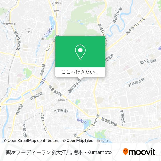 鶴屋フーディーワン新大江店地図