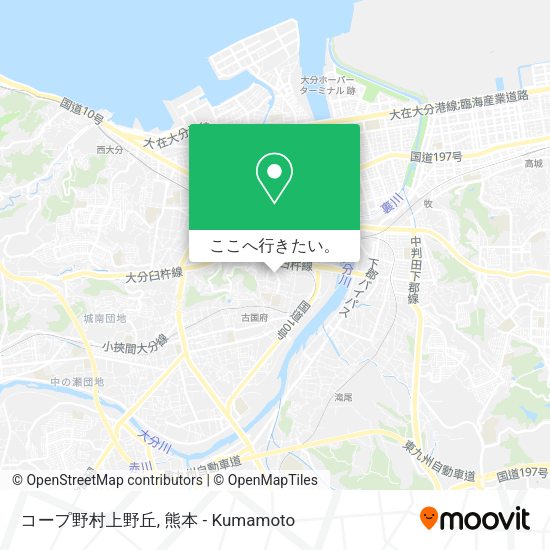 コープ野村上野丘地図