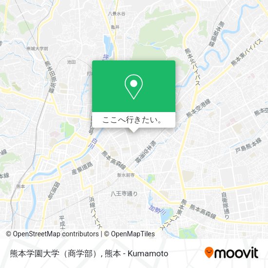 熊本学園大学（商学部）地図