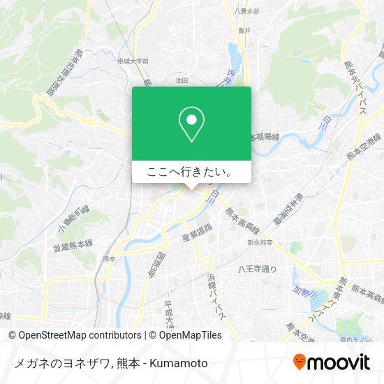 メガネのヨネザワ地図