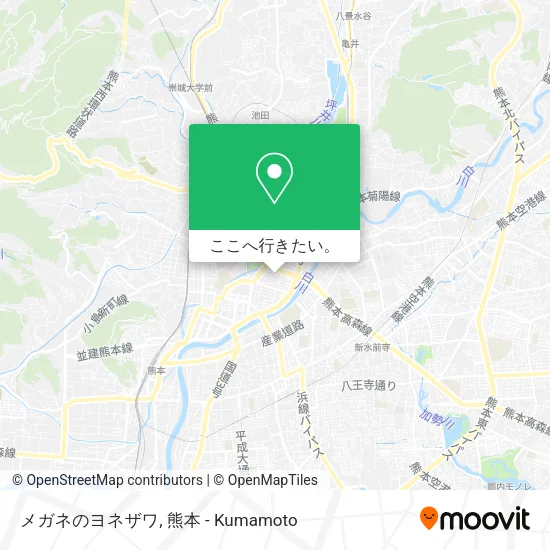 メガネのヨネザワ地図