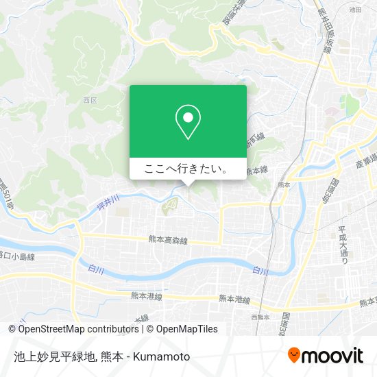 池上妙見平緑地地図