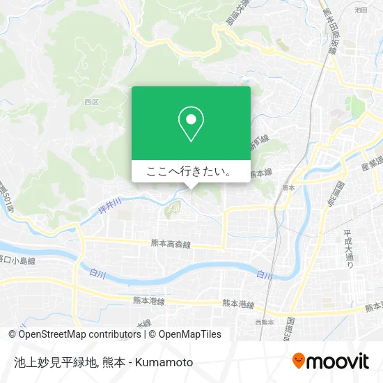 池上妙見平緑地地図