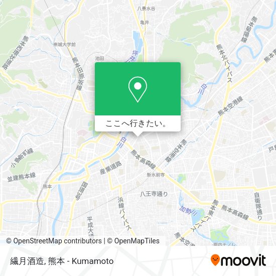 繊月酒造地図