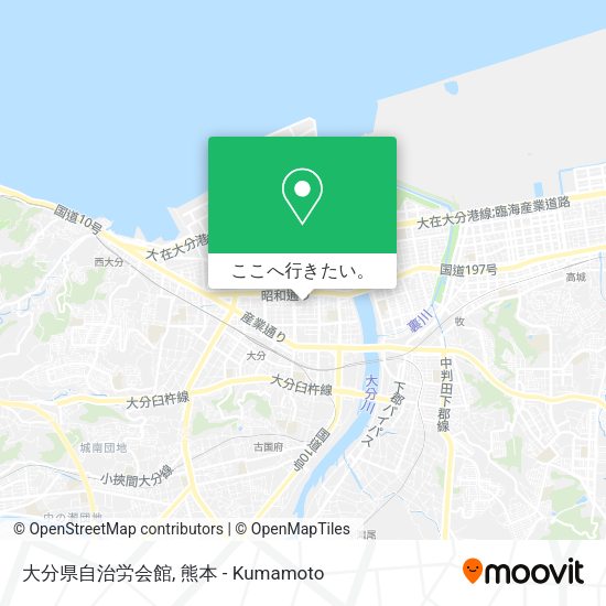 大分県自治労会館地図