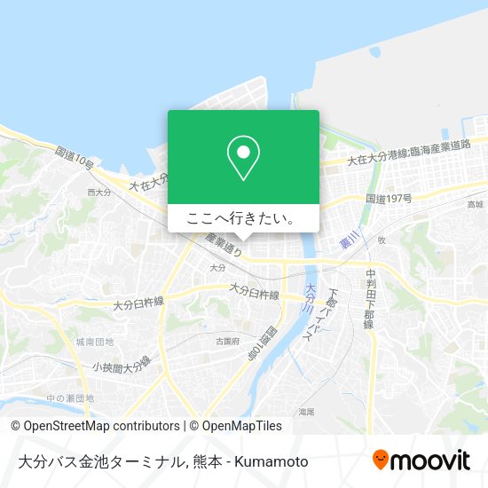 大分バス金池ターミナル地図