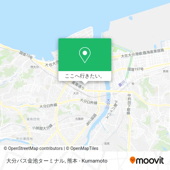 大分バス金池ターミナル地図