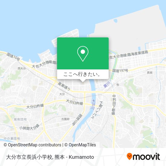 大分市立長浜小学校地図