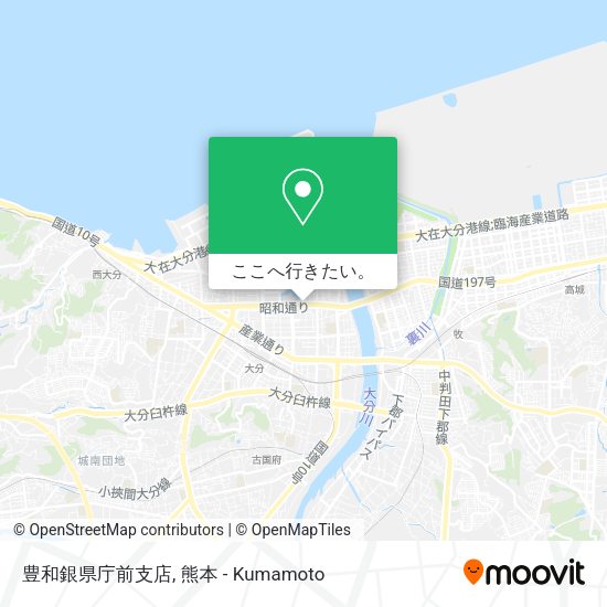 豊和銀県庁前支店地図