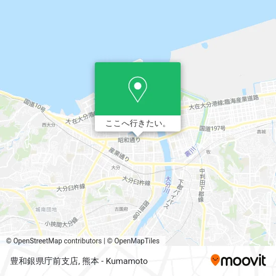 豊和銀県庁前支店地図