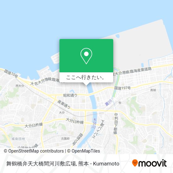 舞鶴橋弁天大橋間河川敷広場地図