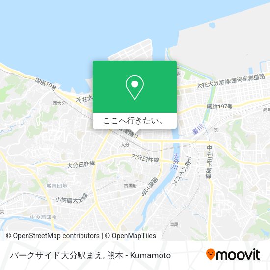 パークサイド大分駅まえ地図