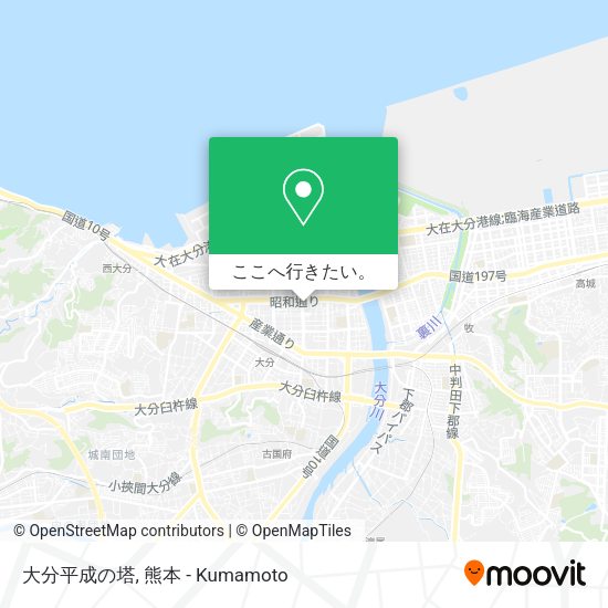 大分平成の塔地図