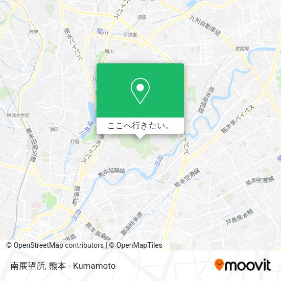 南展望所地図