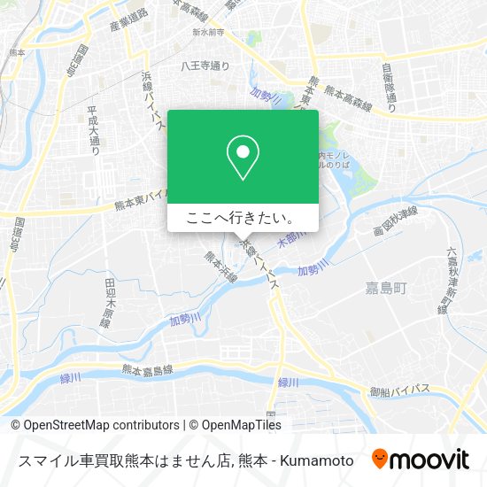 スマイル車買取熊本はません店地図