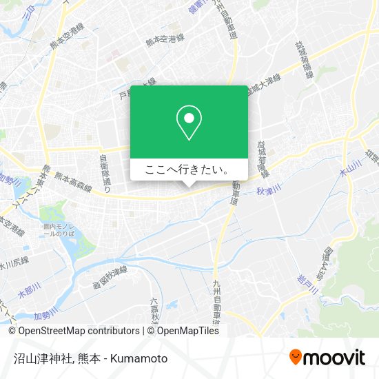 沼山津神社地図