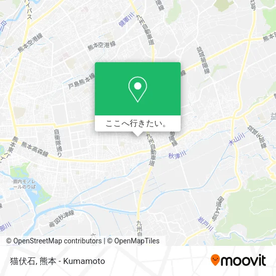 猫伏石地図