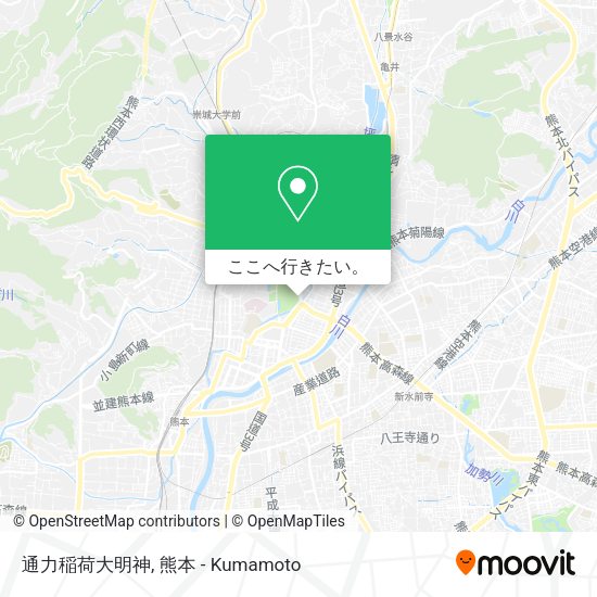 通力稲荷大明神地図
