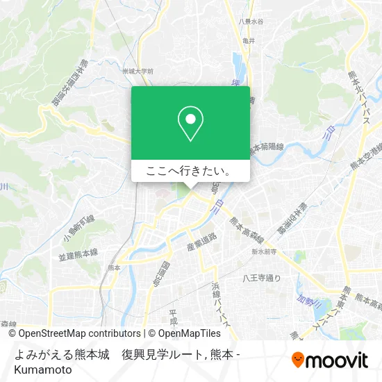 よみがえる熊本城　復興見学ルート地図
