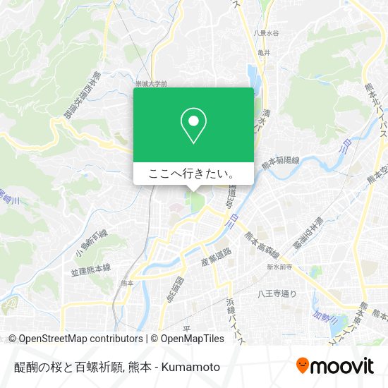 醍醐の桜と百螺祈願地図