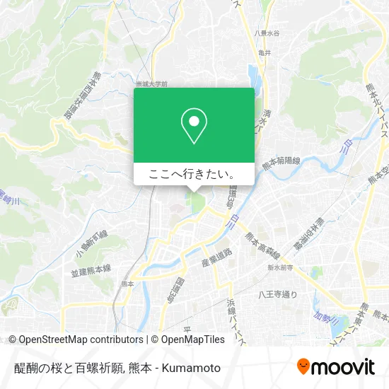 醍醐の桜と百螺祈願地図