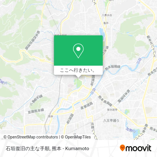 石垣復旧の主な手順地図