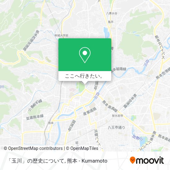 「玉川」の歴史について地図